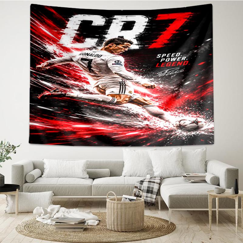 Ronaldo's Electric Moment Tapestry Hanging for Bedroom,Livingroom, Playroom,Decor Art Room Wall Tapestry Holiday and Birthday Gifts