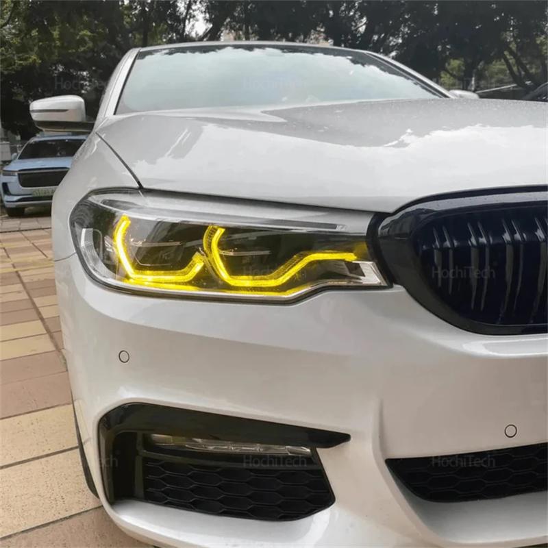 Car Front Headlight Yellow Daylight Led Board for BMW 5 Series G30 G31 M5 F90 Pre-LCI 2017 2018 Superbright Yellow DRL