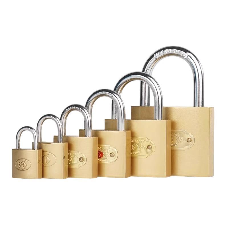 Universal Padlock: Single Key Opens Multiple Locks - Compact Copper Lock for Dormitories