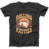 Rolling Fatty Cat Animal Funny Cat Long Sleeve, T-Shirt, Sweatshirt, Hoodie for Men Women Kids Made In Canada Black