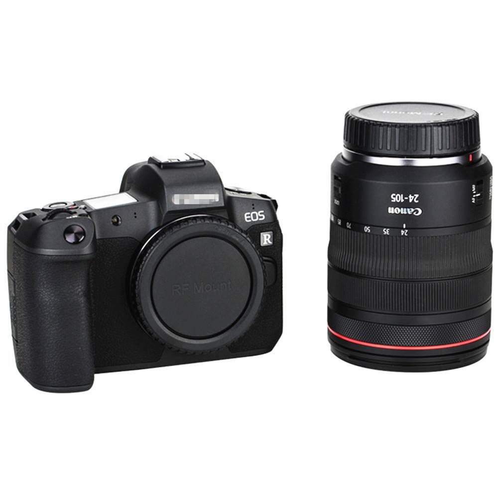 Two Pairs of JJC Camera Body Caps Rear Lens Caps for Canon EOS R5 Mark and Ra Compatible with Canon RF Mount Camera Body + R50V, R1, II, R100, R8,