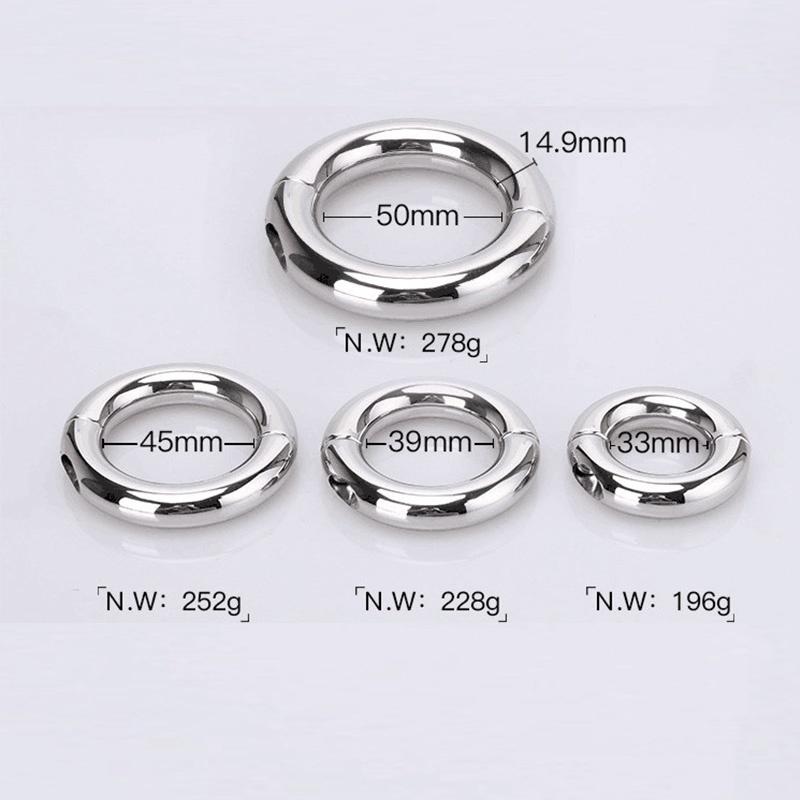 Šroubové kroužky na penis z nerezové oceli Kovový zámek na sperma Cock Cage Cudnost Sex Delay Produkt Mužské afrodiziakální zařízení Muži Hračka pro dospělé