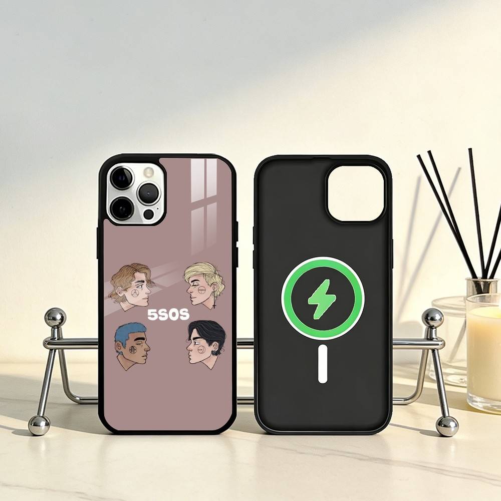 

5 S-Seconds of S-Summers 5SOS Phone Case For iPhone17,16,15,14,13,12,11 Plus,Pro Max Magnetic For Magsafe Wireless Charging iPhone11