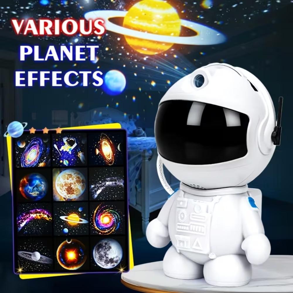 Astronaut Galaxy Projector, Star Projector with 12 Space Films, Planetarium Projector Night Light Ceiling Nebula for Kids Gifts
