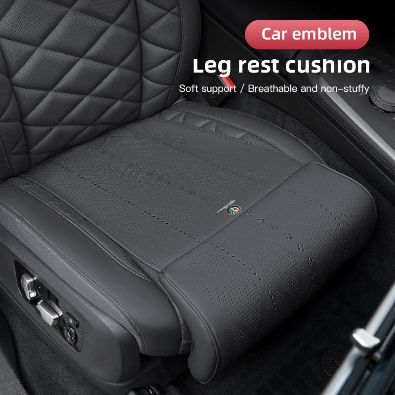 2026 Hot Sticker Car Seat Cushion Extended Leg Support Breathable Auto Accessories For Alfa Romeo 4C 159 166 Giulia Giulietta 15
