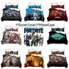 Fortnite 3-piece Digital Print Bedding Set Colorful Design High-quality Fabric
