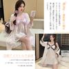 Pajamas Specialty Store Pajamas Polyester Short Sleeve Dress Gown Silk Cute Plain Elegant Soft Room Wear Loungewear Nightgown Camisole Nightgown