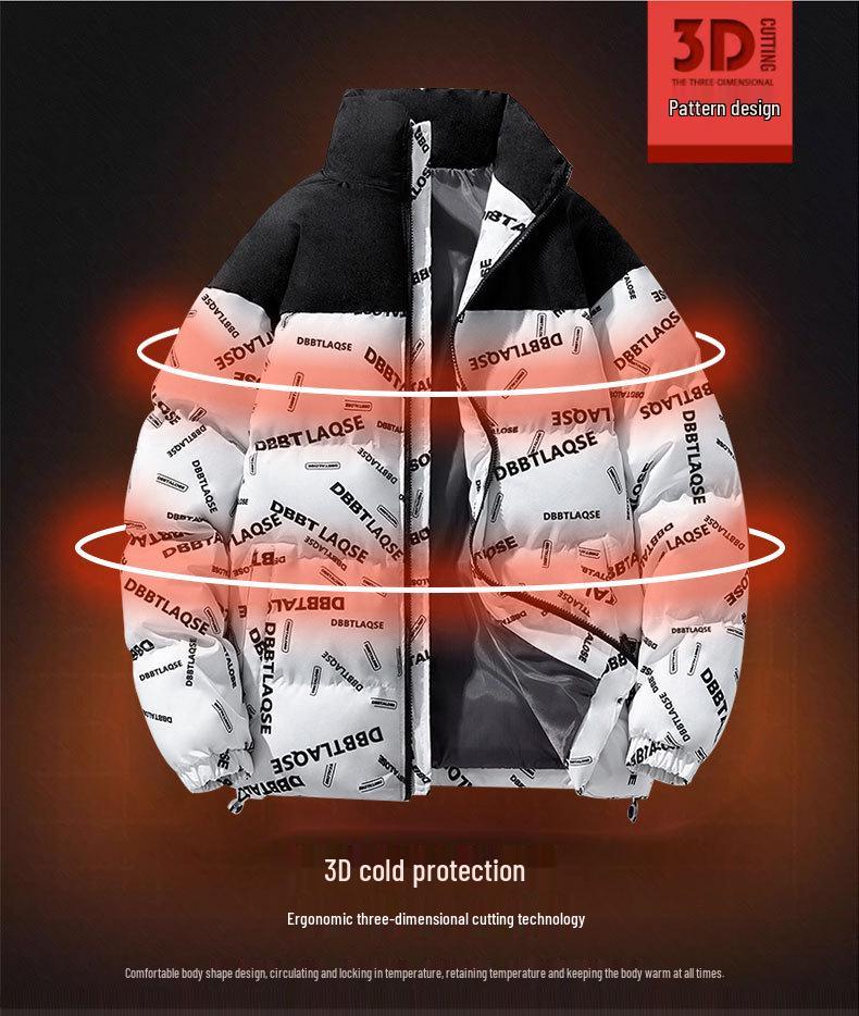 Men's Winter Fashionable Warm Cotton Padded Jacket