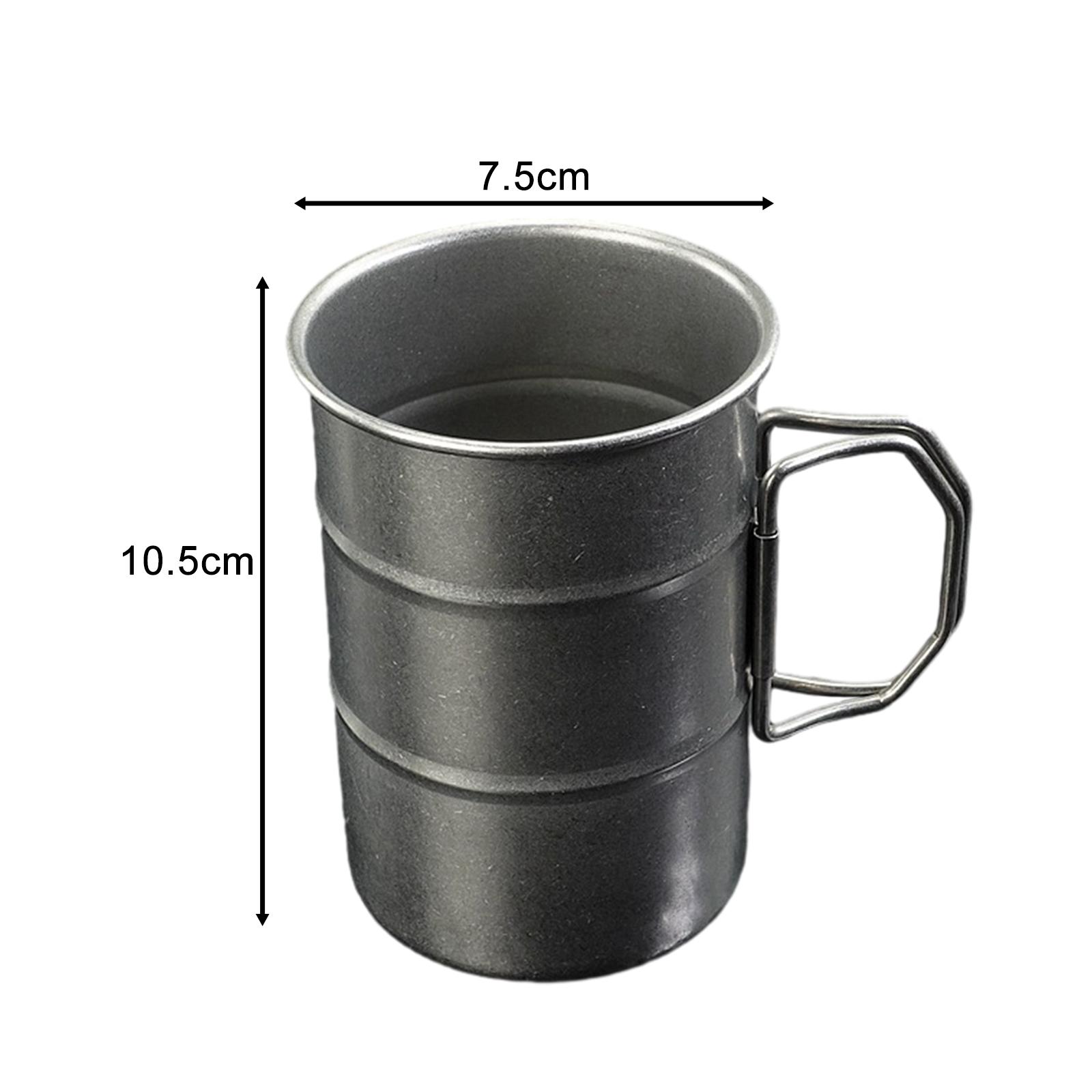 

Stainless Steel Camping Mug Home Decor Photography Props Drinking Cup Coffee Mug for RV Party BBQ Backpacking Gear Outdoor 360-500ml