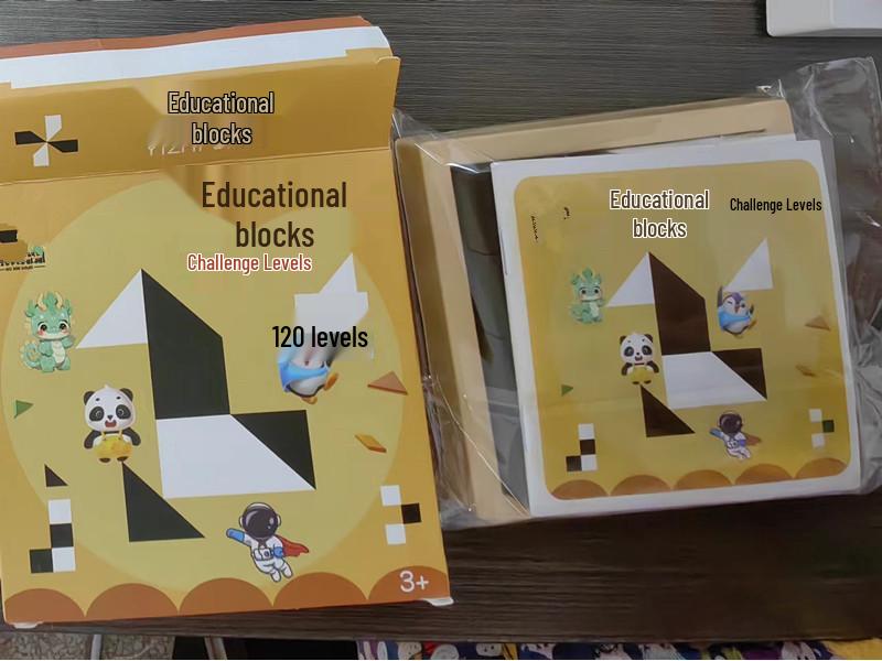 TikTok Trending Black & White Hidden Building Blocks Puzzle - Educational Toy for Kids, Enhancing Logic & Promoting Parent-Child Interaction