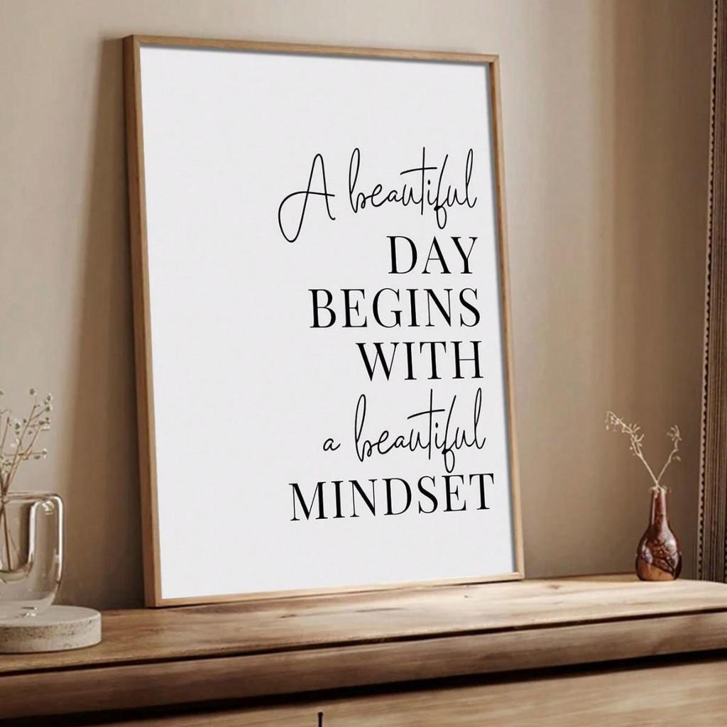 Minimalist Inspirational Quotes Mural for Office Decor