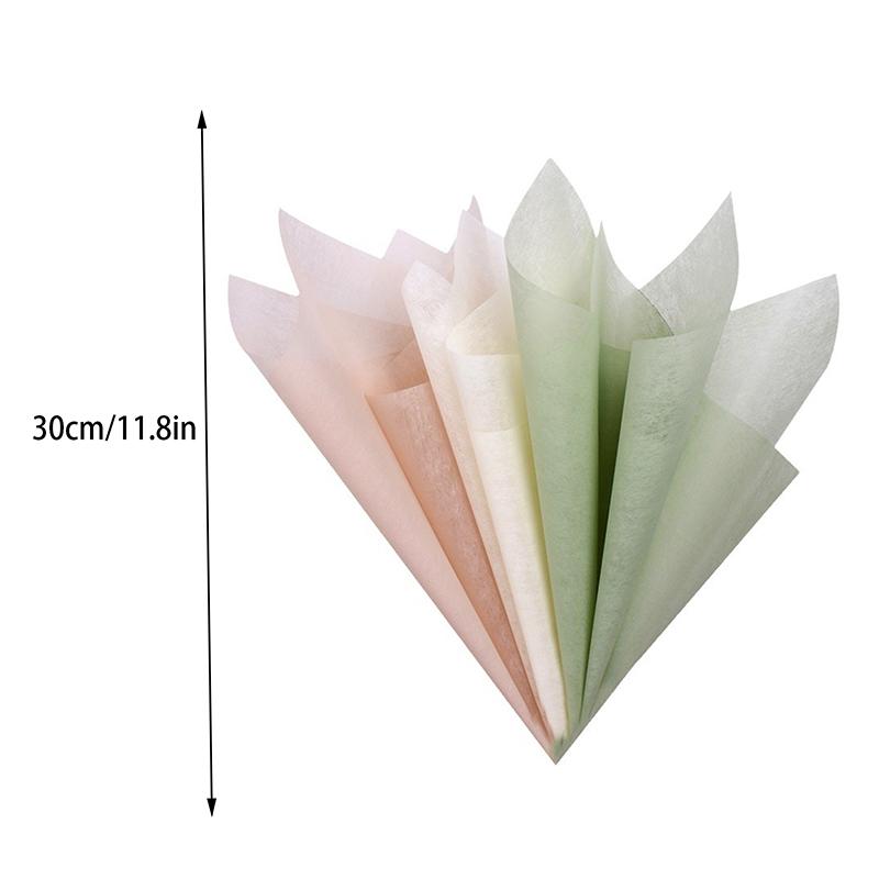 Flower Packaging Paper Translucent Milk Cotton Lining Paper For Florist Wrapping Bouquet Wedding Soft Colorful Decorative Paper
