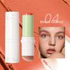 Cream Blush Stick With Brush, Smooth Texture, Long-lasting Color, 2-in-1 Multi-sided Blush, Suitable For Cheeks And Lips