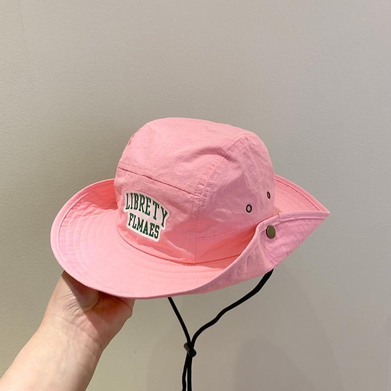 Kids Fisherman Cap Summer Quick Dry Breathable Foldable Panama Travel Hats Boys Girls Adjustable Big Brim Toddler Beach Hat