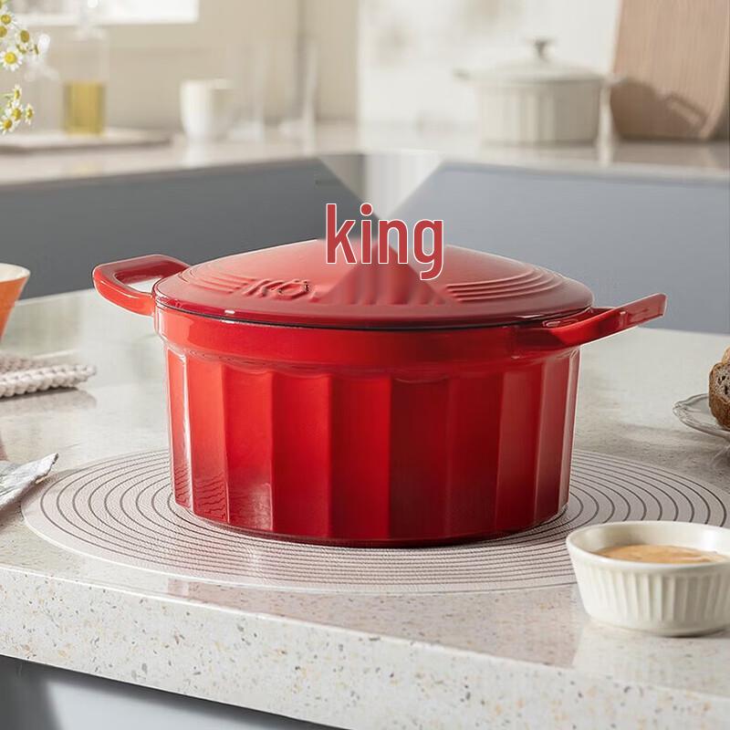 KOBACH Cast Iron Enamel Soup Pot