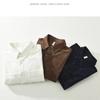 Spring/Autumn Long Sleeve Shirts for Men Vintage Japanese Style Corduroy Shirt Loose Top Square Double Pocket Casual Shirts