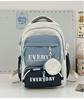 Schoolbag Korean version contrasting color splicing backpack 1011 new fashion and light travel backpack casual tooling style school bag