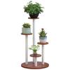 Lilang 5-Tier Decorative Iron & Wood Plant Stand