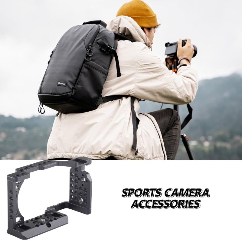 Aluminum Camera Cage Camera Frame Housing Case For A6400 A6300 A6100 Cameras Protector Quickly Switched