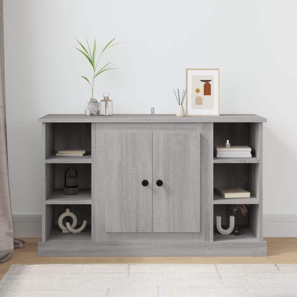 Aparador Sonoma Cinza 100 x 35,5 x 60 cm Aglomerado