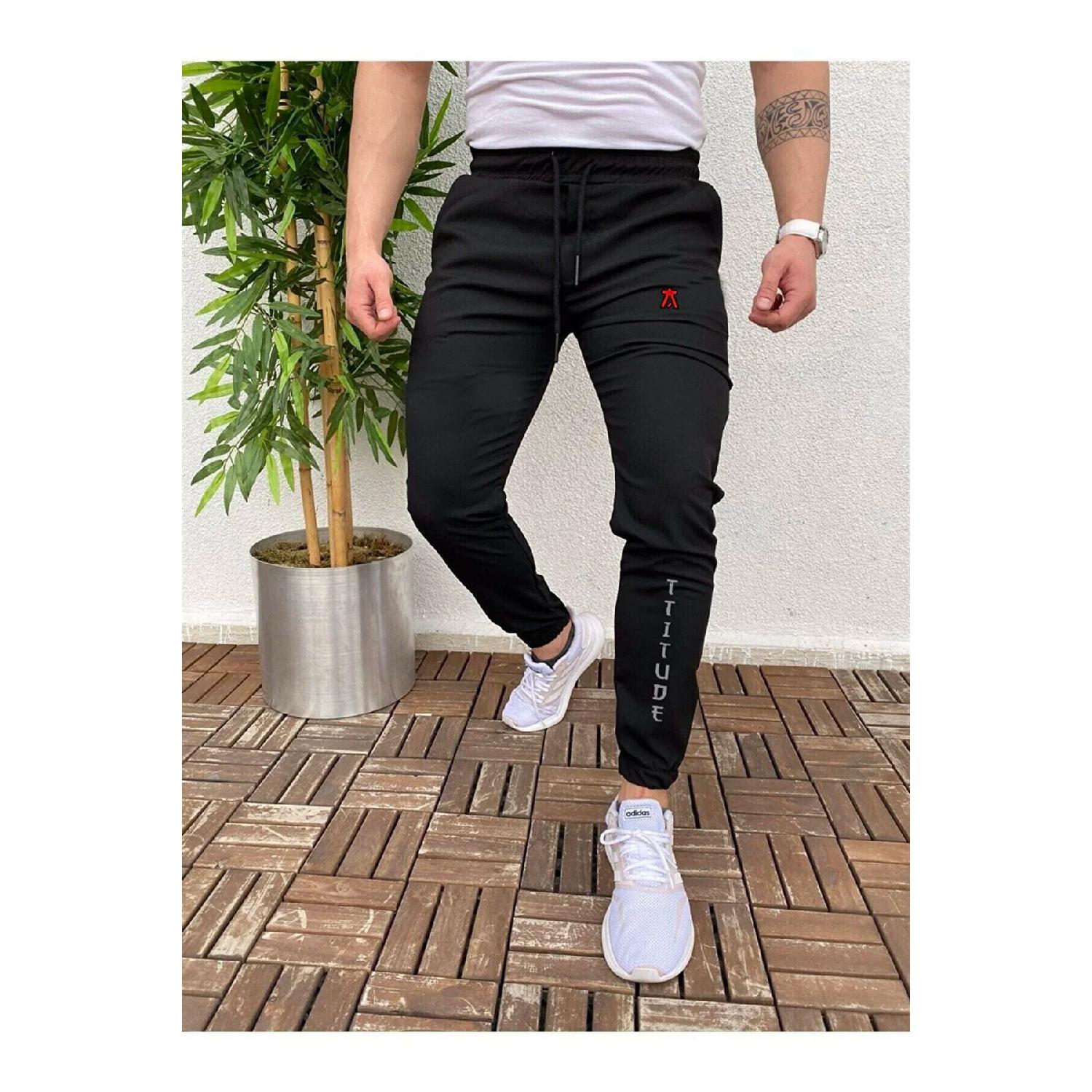 

Мужские джоггеры приталенного кроя с принтом Man