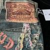 Jeans a Vita Alta Gamba Larga Stampa 3D AC25SS - Stile Americano