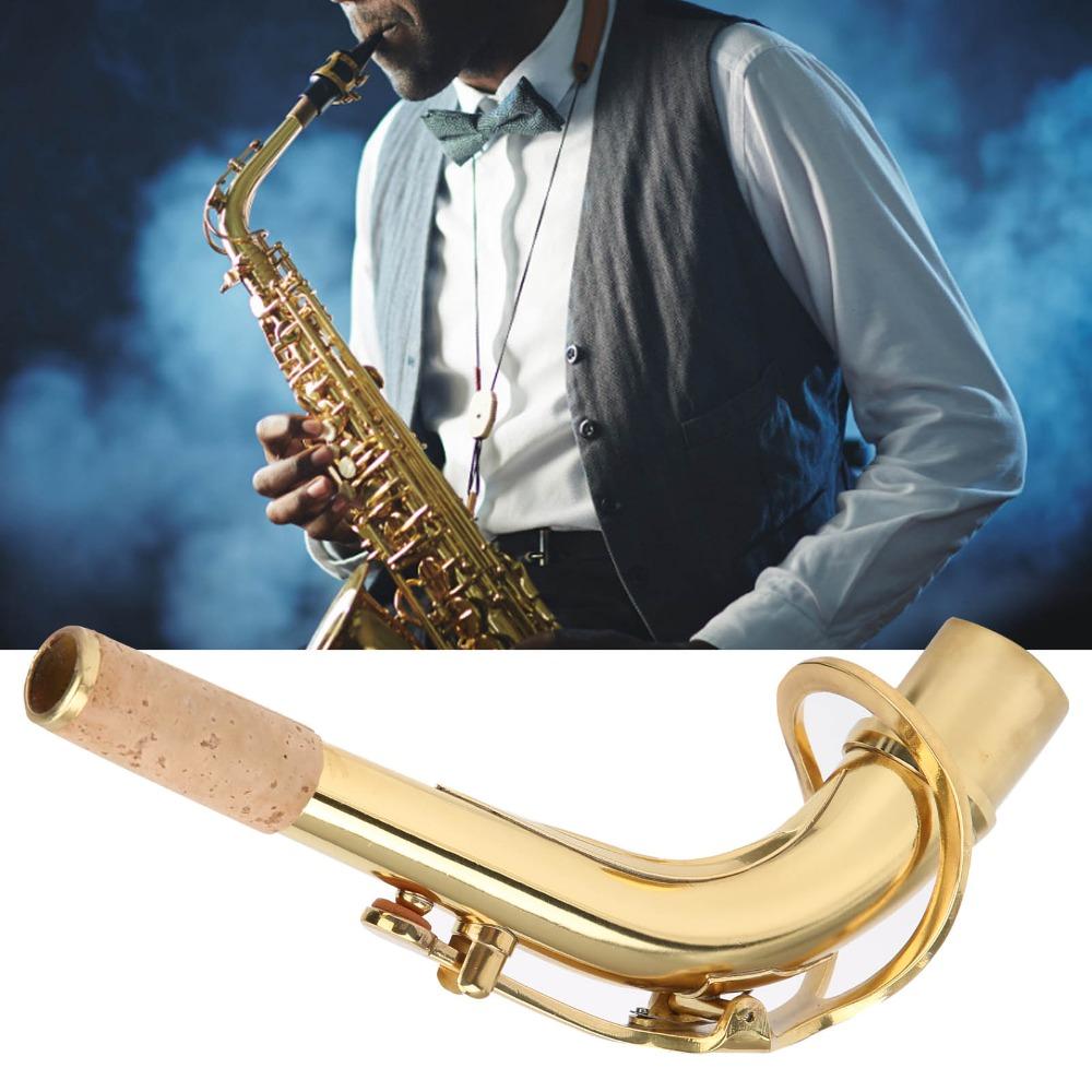 Gold Saxophone Neck Tube Brass Alto Saxophone Premium Alto Saxophone Neck For Alto Saxophones Use