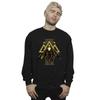 DC Comics Mens Black Adam Rising Golden Symbols Sweatshirt