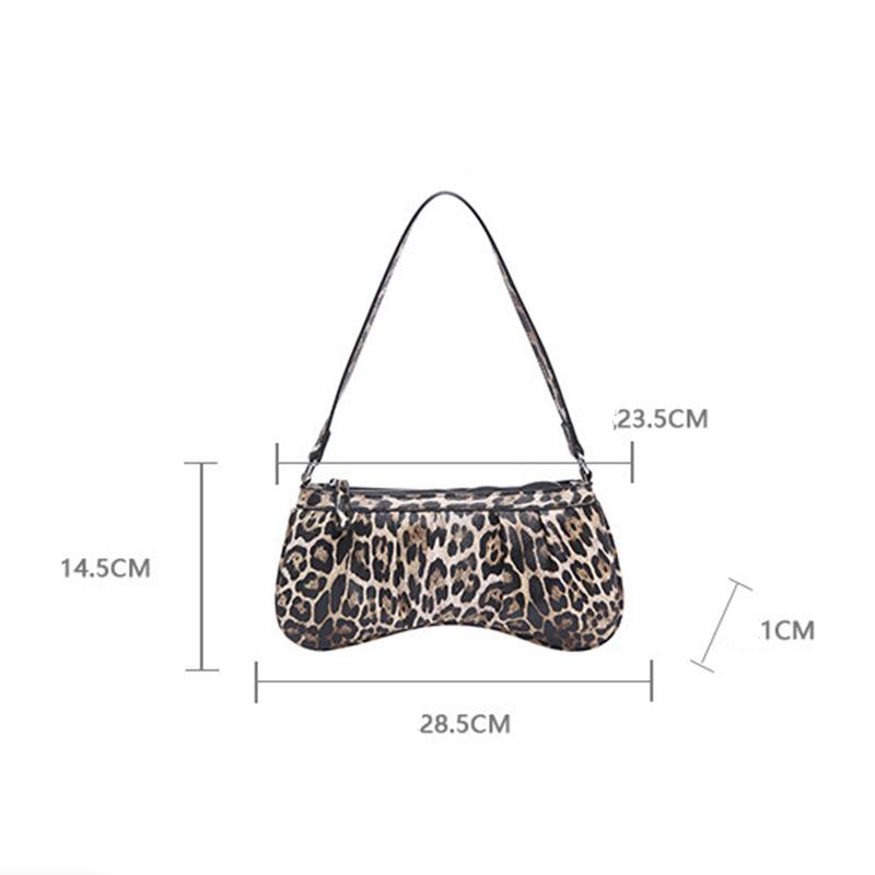 Yogodlns Vintage PU Fashion Shoulder Bag Zipper Closure Snake Skin Print Underarm Bag Women's Trendy Handbag Designer Bag
