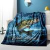 1PC Custom Name Largemouth Bass Adventure Blanket Versatile,all-season Throw Suitable for the Living Room,bedroom,camping,travel,and Gift
