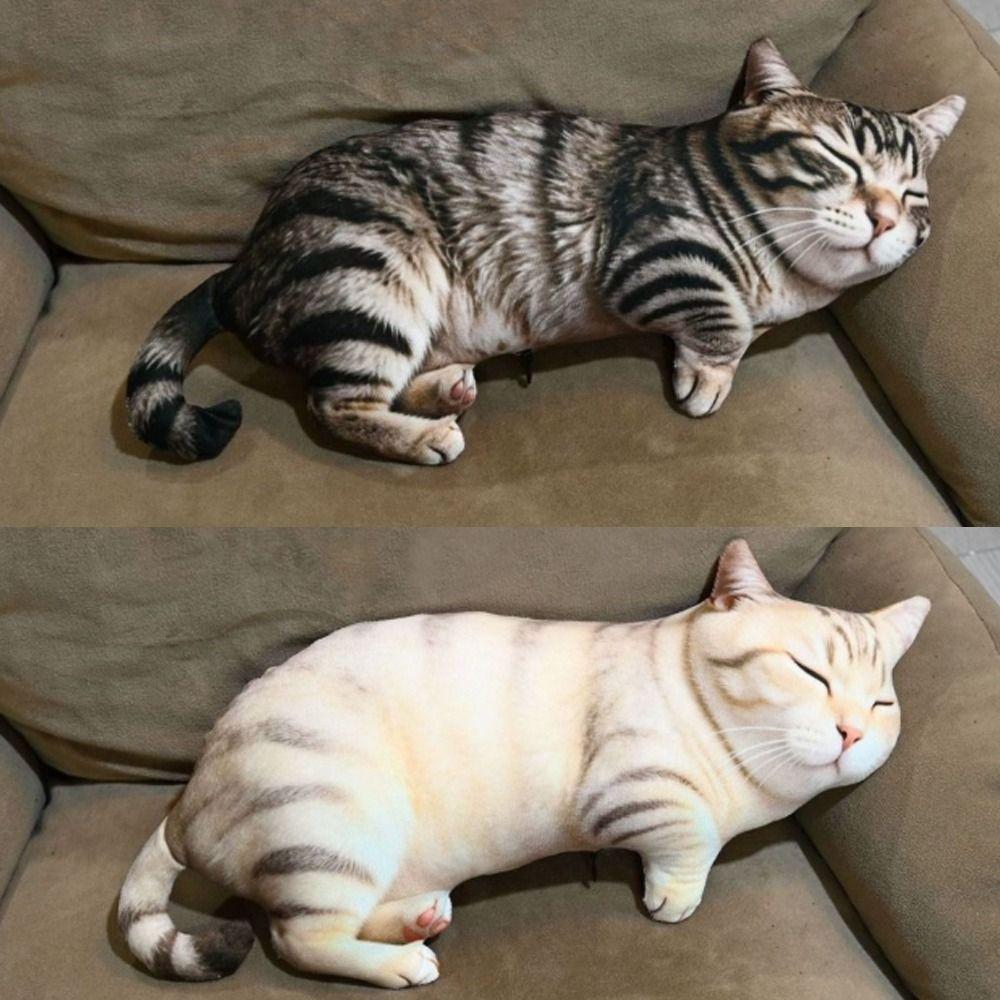 PP Cotton Filled Animal Body Pillow Plush Material Cat Keychain Animal Cushion Doll Toys For Kids