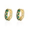 High-End Retro Zirconia Micro-Paved Round Earrings