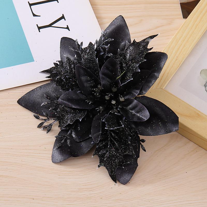 Gold Powder Christmas Tree Double-Layer 3D Flower Decoration