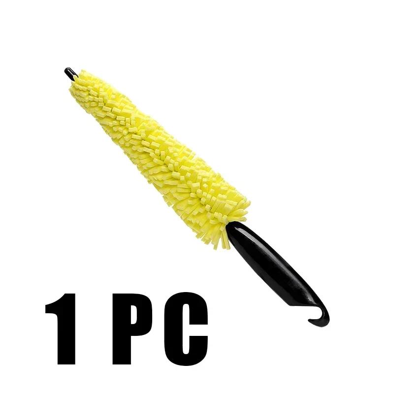 1/2pcs 29cm Sponge Brush Motorcycle Wheel Rims Washer Car Hubcaps Wash Auto Cleaning Tool With Handle Bicycle Dirt Pit Tool