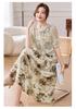 Elegant Floral Summer Dress for Middle-Aged and Elderly Women