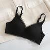 "Japanese 100% Mulberry Silk Seamless Bra for Small Breasts - No Steel Ring, Anti-Sagging Design"