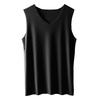 Men's Ice Silk Seamless Summer Slim Fit Vest - Sleeveless Sweatshirt for Youth Sports and Underwear.