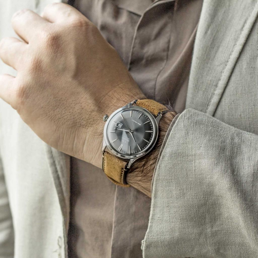 Orient Analogue Automatic Smoke Grey Default Strap FAC08003A0, Grey, Strap, (Smoke Grey), Title,