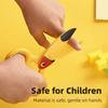 Safety Design Children Safety Scissors Blunt Tip Comfort Grip Art Craft Scissors Plastic Material Anti-Pinch Design Scissors