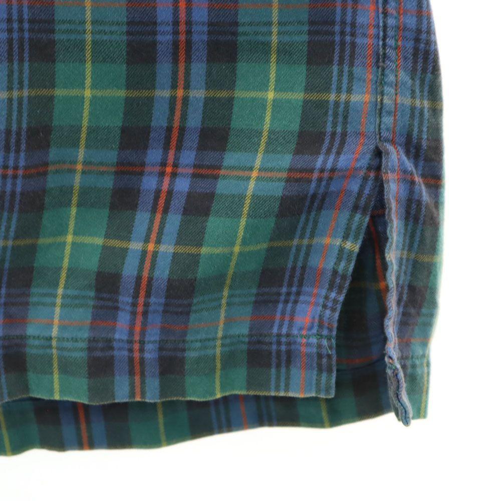 RRL 90s Old Initial Tag Red 3 Stars Long Sleeve Check Shirt RALPH LAUREN Men's Used