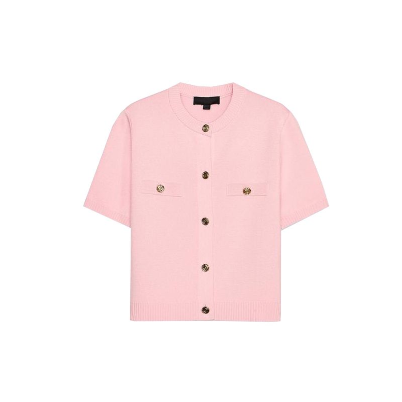 Short Sleeve Minimalist Easiest for Match Knitting Outwear 1822022 Normcore Elegant Mini Skirt 1822023