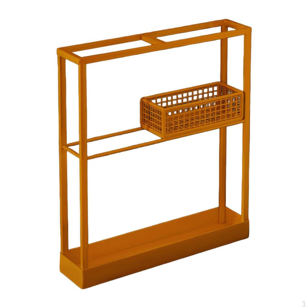 Freestanding Umbrella Stand with Drip Tray, Convenient, , Simple Storage Box for Offices, Commercial