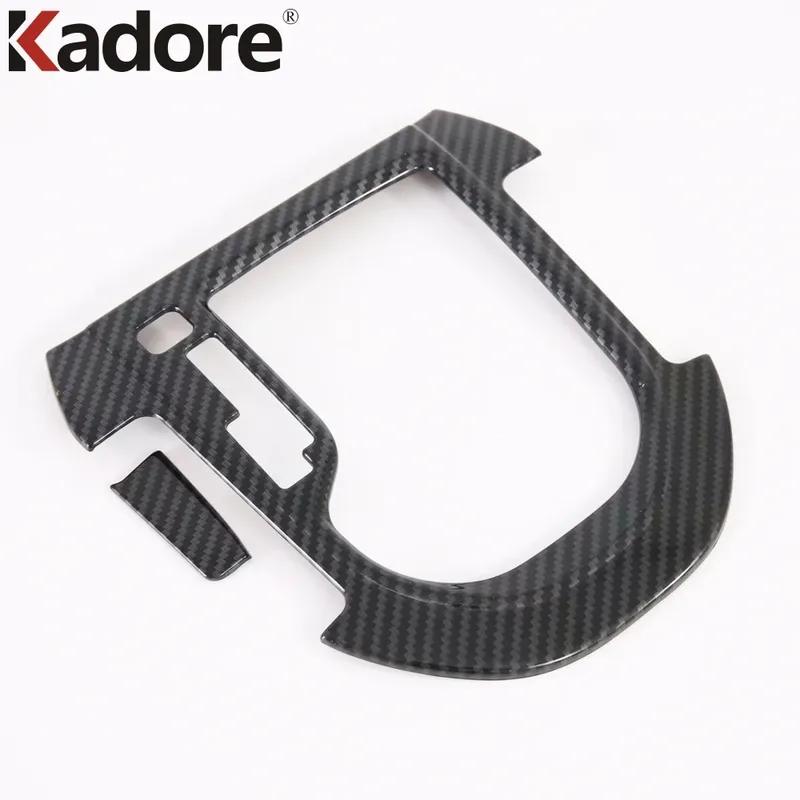 Car Center Console Gear Shift Box Panel Cover Trim For Kia Forte Cerato K3    Carbon Fiber Interior Accessories