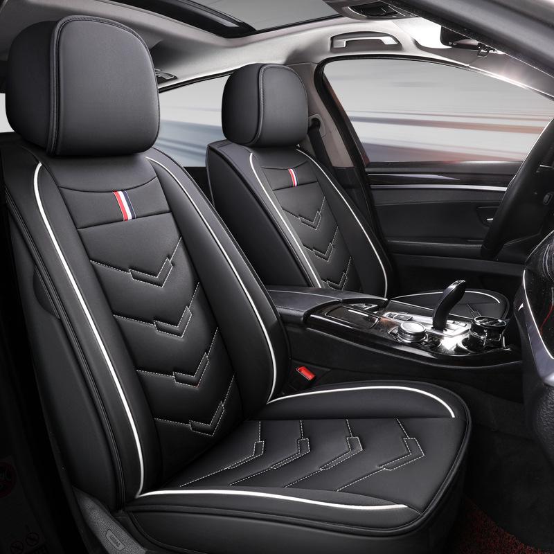 Universal Four Seasons Leather Car Seat Cover - Full Surround Cushion