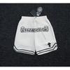Vintage gewaschene Jeans-Shorts mit Metallakzenten Unisex Straight Fit Punk-Stil Baumwollmischung