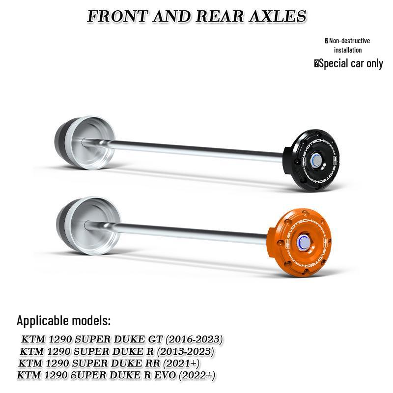 KTM 1290 Super Duke/R/RR/GT 13-23 Front & Rear Axle Anti-Fall Protection Balls
