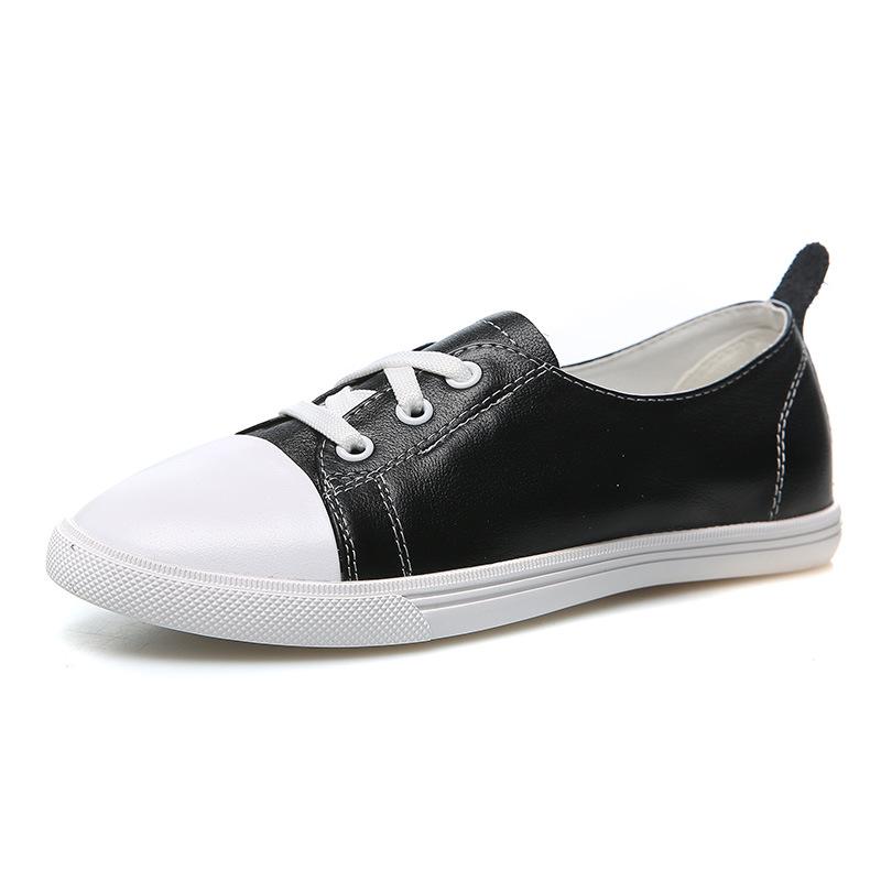 

Жіночі туфлі з натуральної коров ячої шкіри білого кольору - Повсякденні та зручні для всіх сезонів (2025 Весна/Осінь) 36