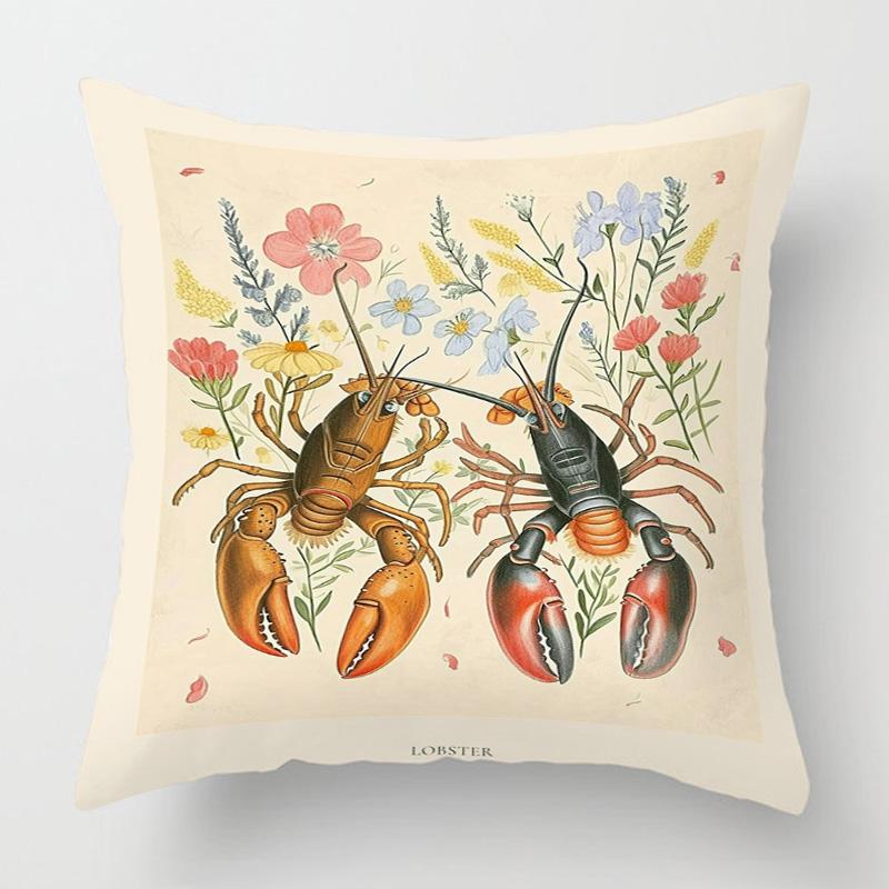 Marine Life Theme Pillow Case Home Living Room Sofa Decorative Cushion Cover 45X 5Cm 50X 50Cm Machine Washable Beach Style