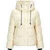 JIUZI Anna Kou Women's Minimalist Hooded White Duck Down Puffer Jacket