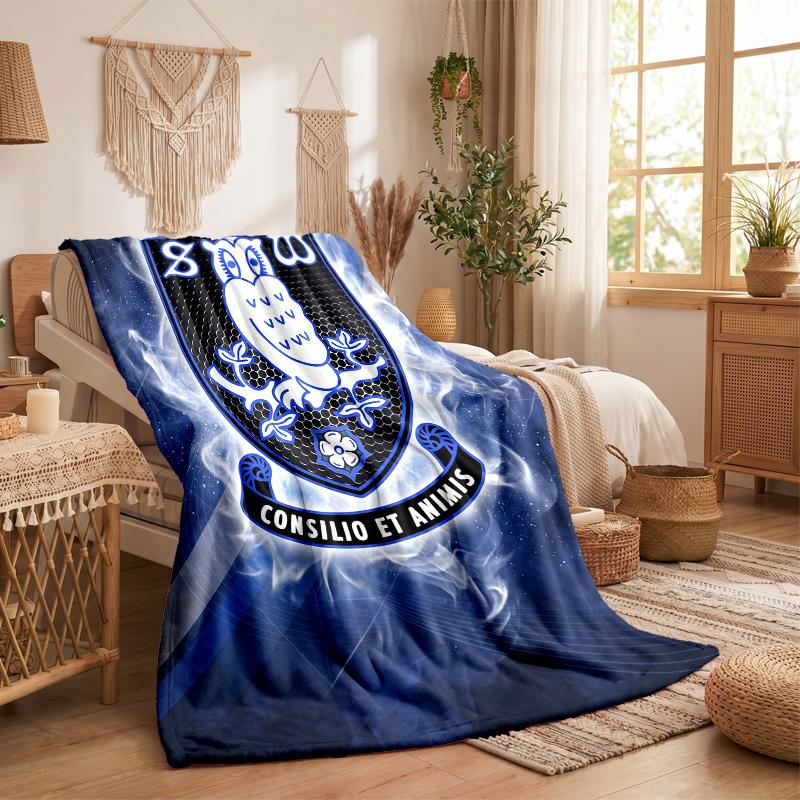 Coperta in Pile a Tema Sheffield Wednesday Morbida e Accogliente Coperta in Peluche per Camera da Letto Divano Viaggio